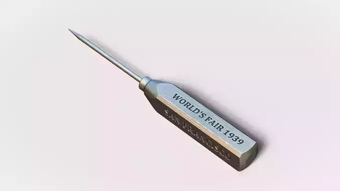 Vintage Ice Pick 1939 San Francisco Worlds Fair