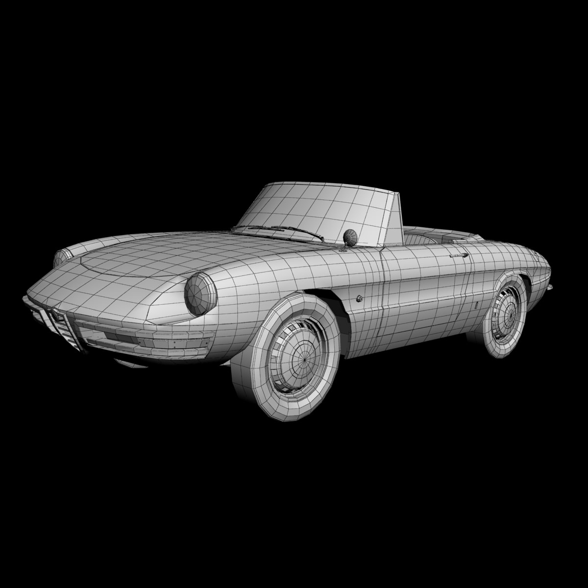 Alfa Romeo Duetto Spider 3D model_13