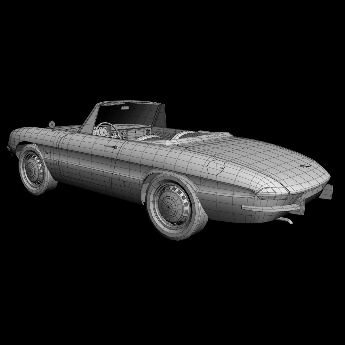 Alfa Romeo Duetto Spider 3D model_15