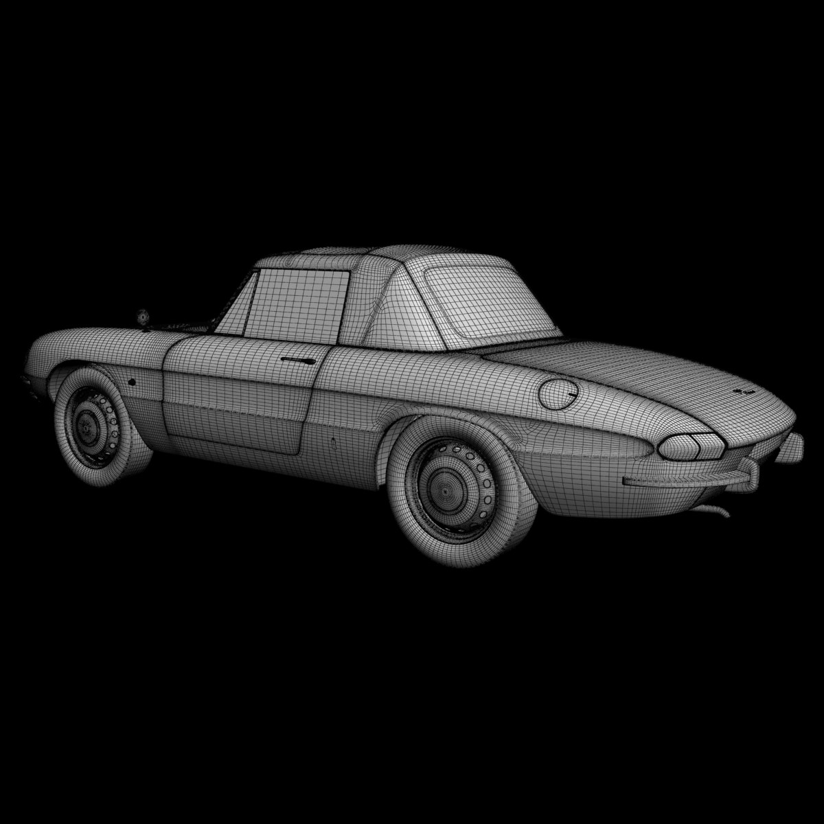 Alfa Romeo Duetto Spider 3D model_29