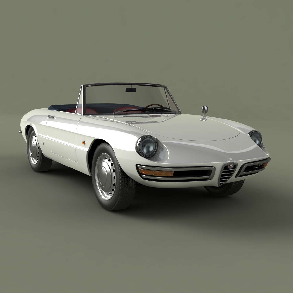 Alfa Romeo Duetto Spider 3D model_8