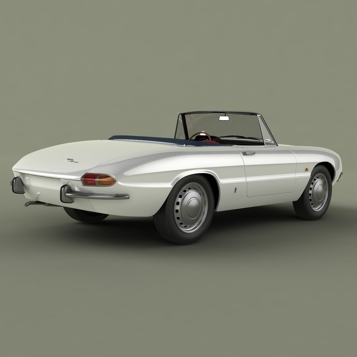 Alfa Romeo Duetto Spider 3D model_2