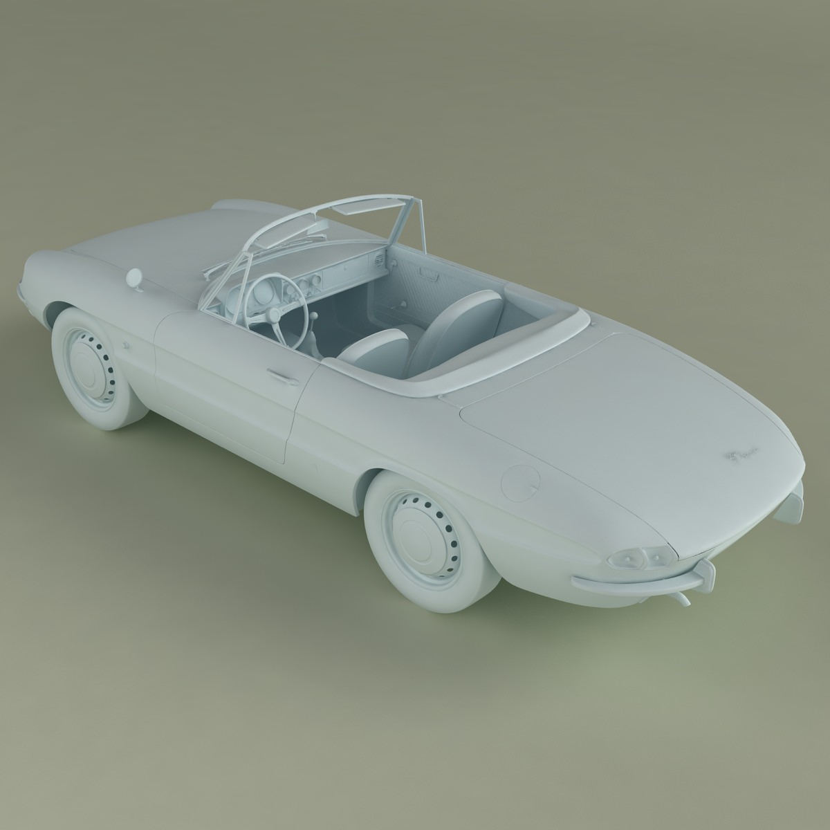 Alfa Romeo Duetto Spider 3D model_12
