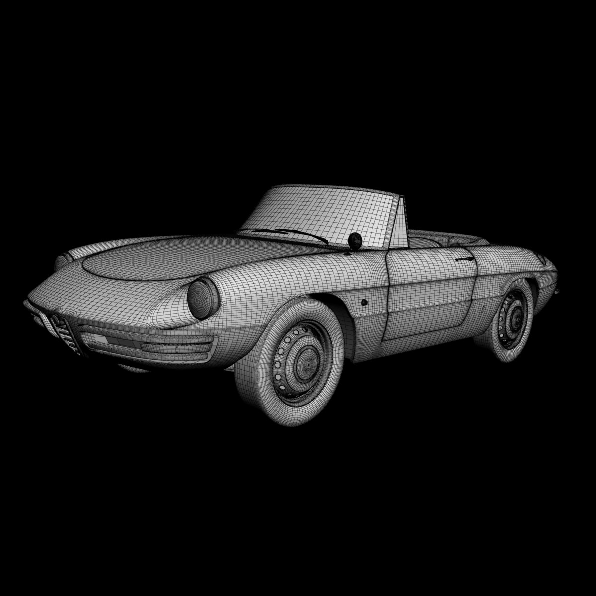 Alfa Romeo Duetto Spider 3D model_14