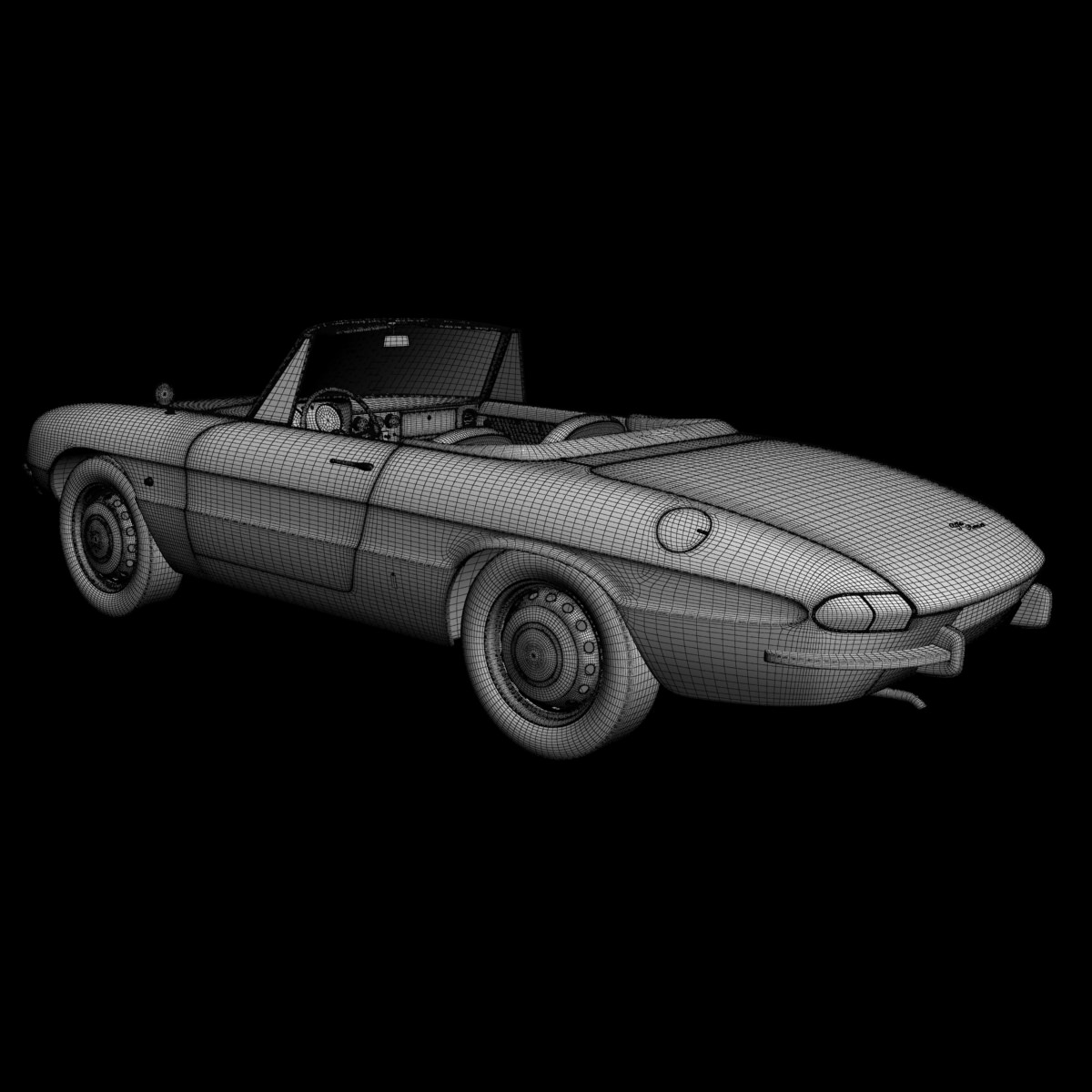 Alfa Romeo Duetto Spider 3D model_16