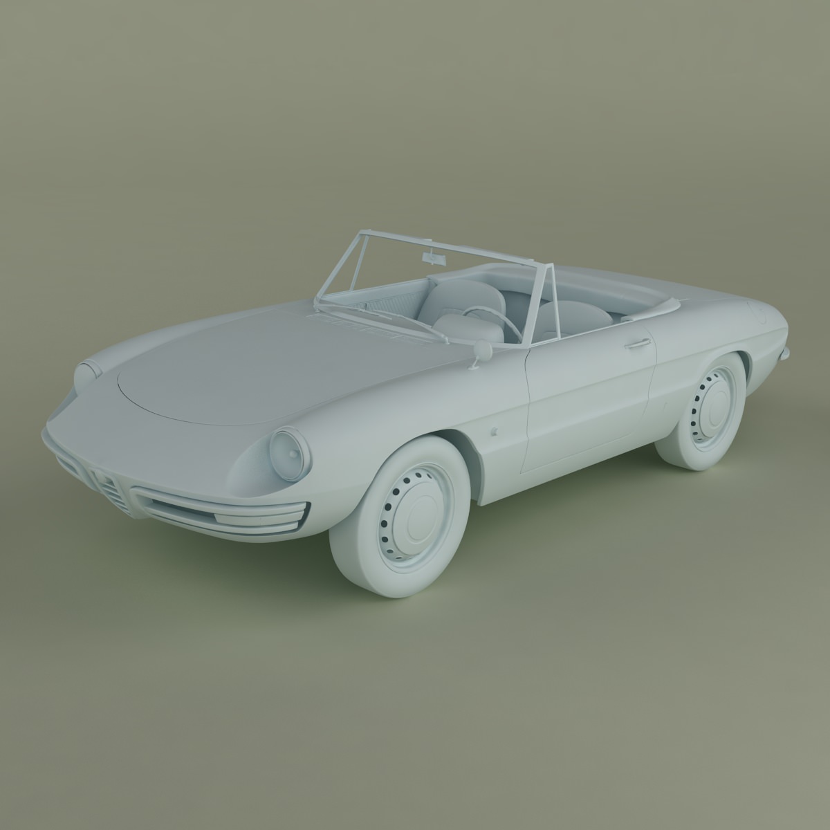 Alfa Romeo Duetto Spider 3D model_9