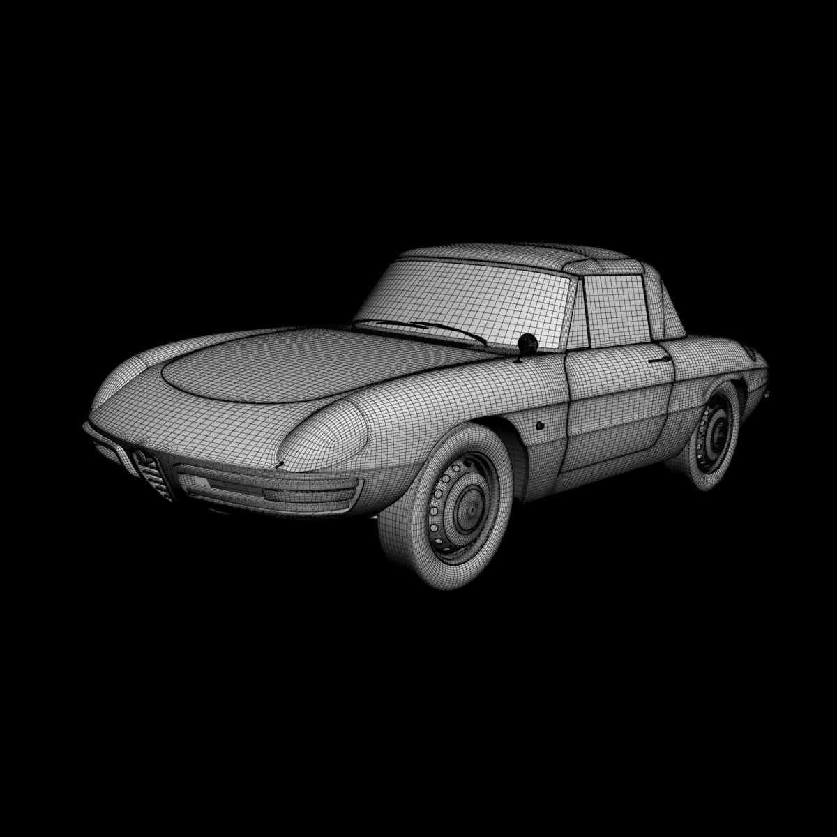 Alfa Romeo Duetto Spider 3D model_27
