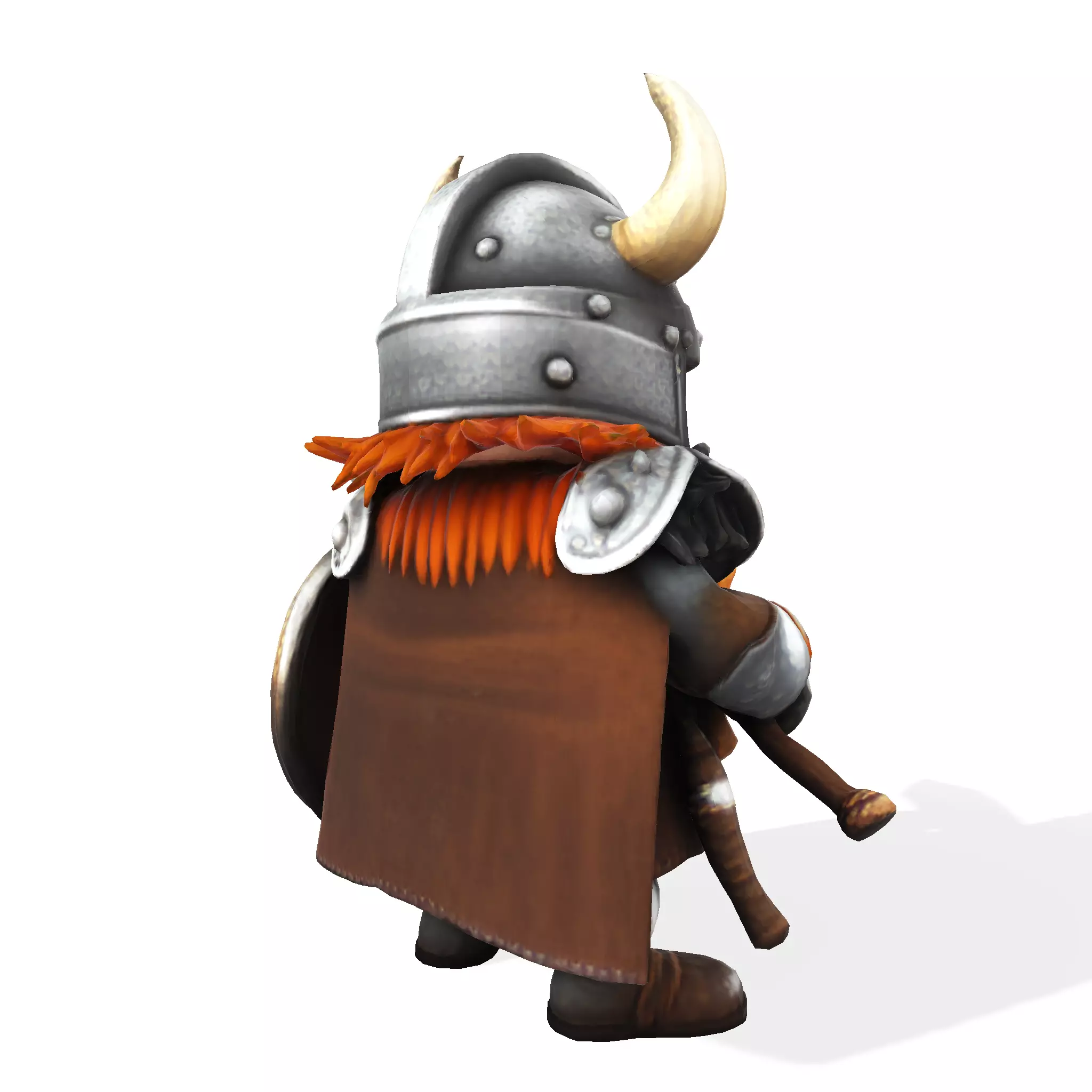 Mighty Chibi Warrior 3D Model with Greatsword 3D print model_15