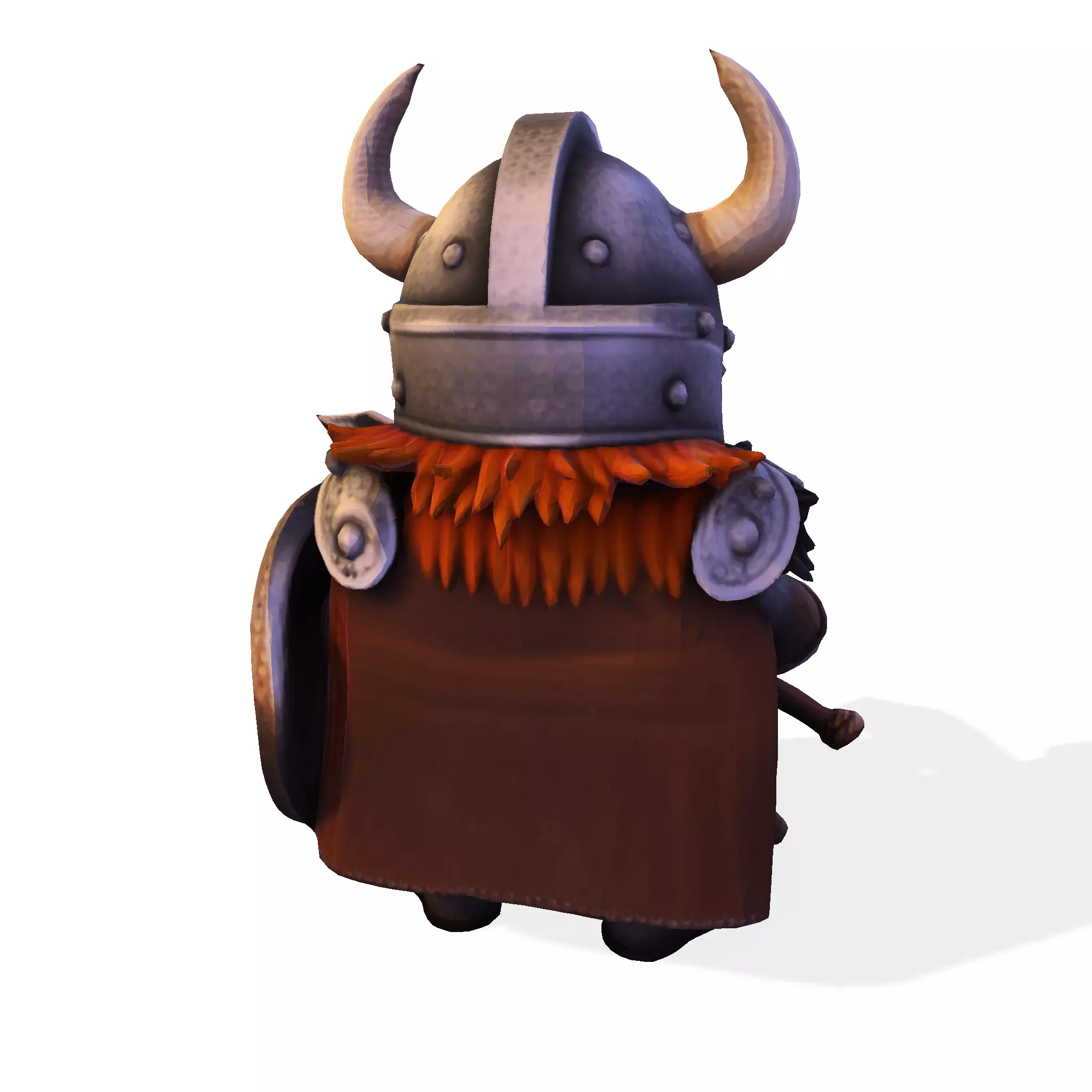 Mighty Chibi Warrior 3D Model with Greatsword 3D print model_5