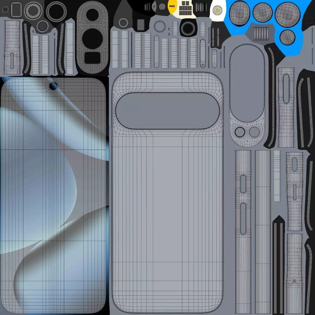 Google Pixel 10 Series 3D Model Collection_28