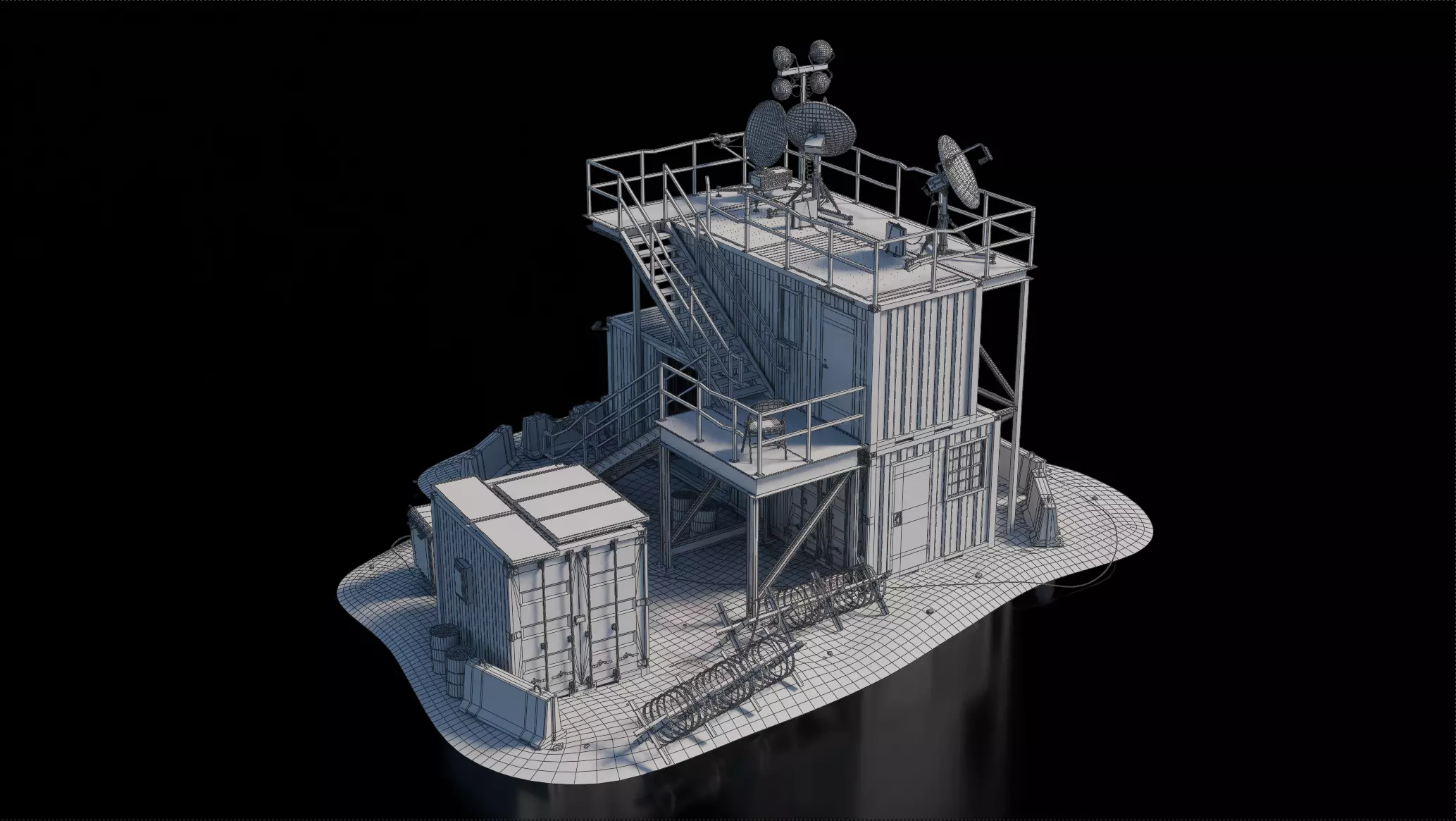 Warzone - Outskirt Comms 3D model_7