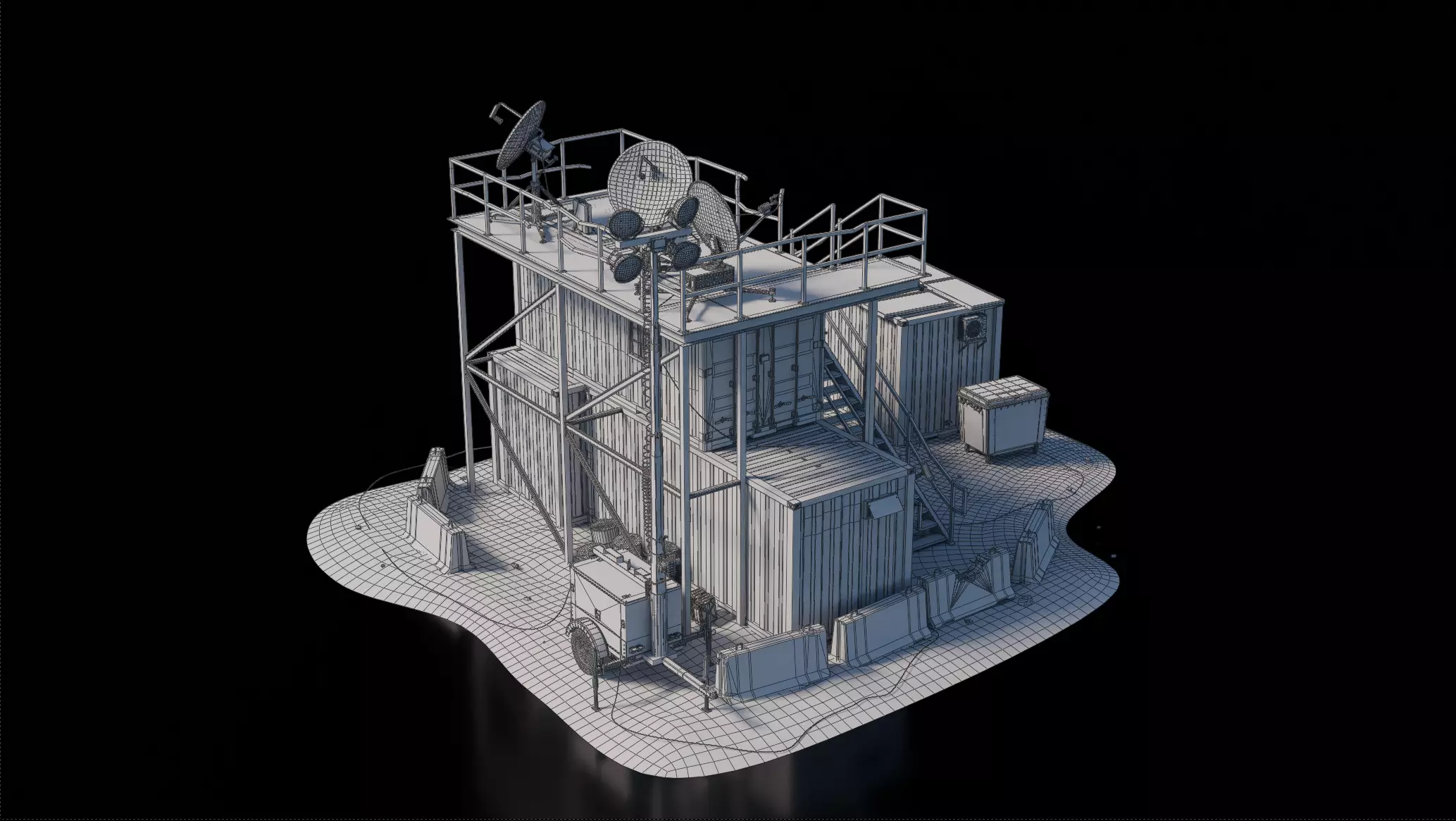 Warzone - Outskirt Comms 3D model_5