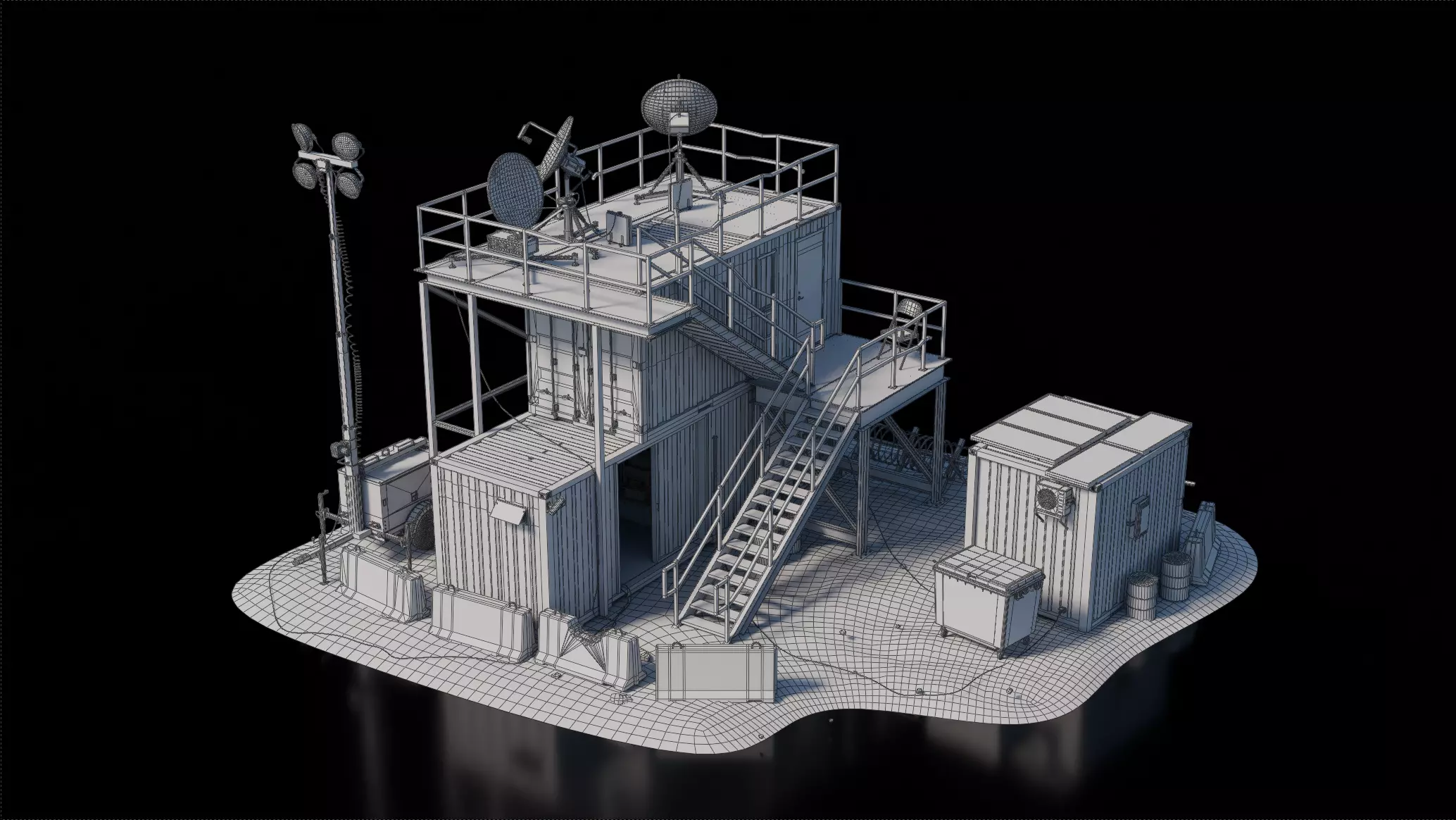 Warzone - Outskirt Comms 3D model_4