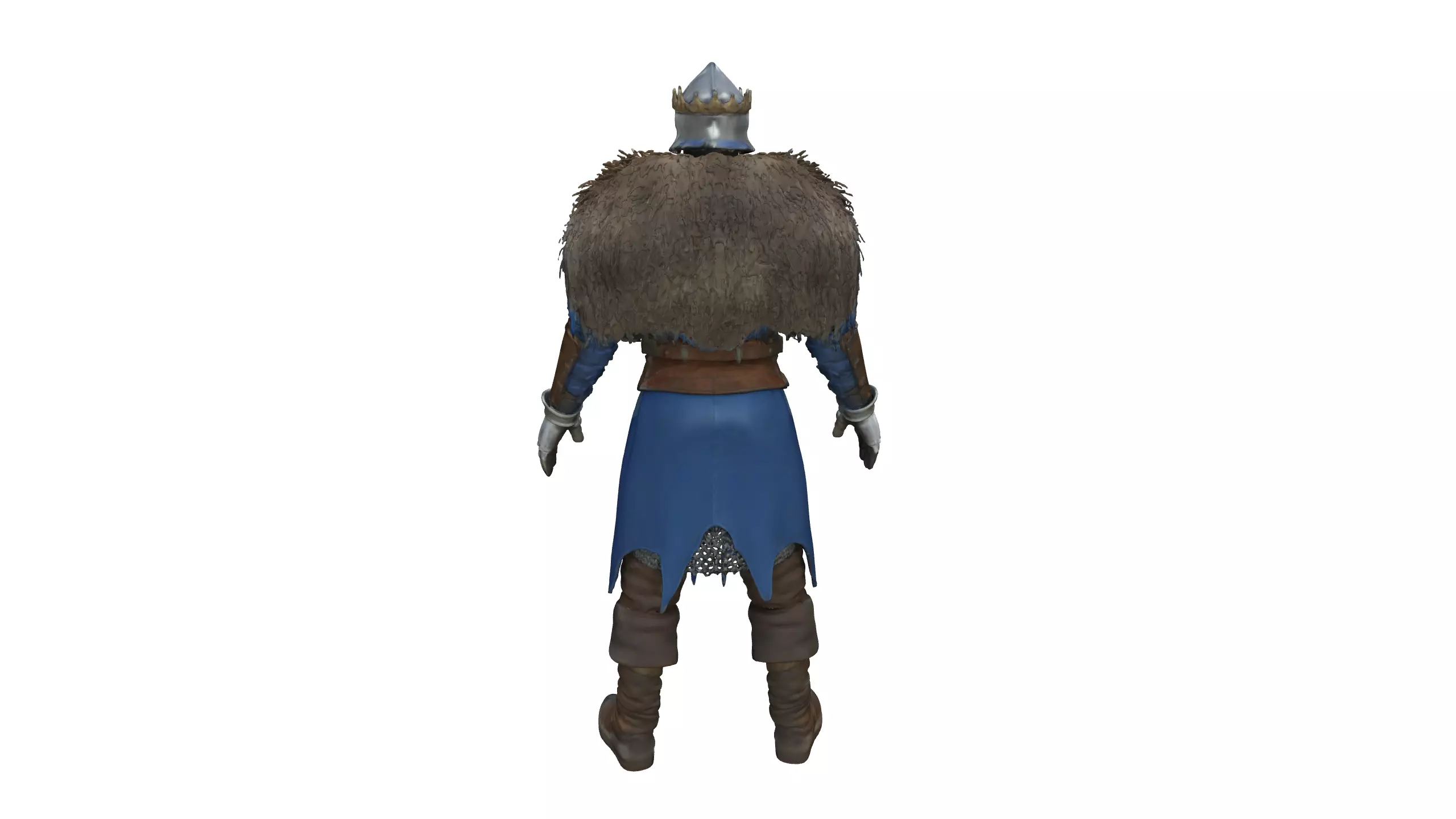 Medieval King Character Realistic 3D Model 3D model_2