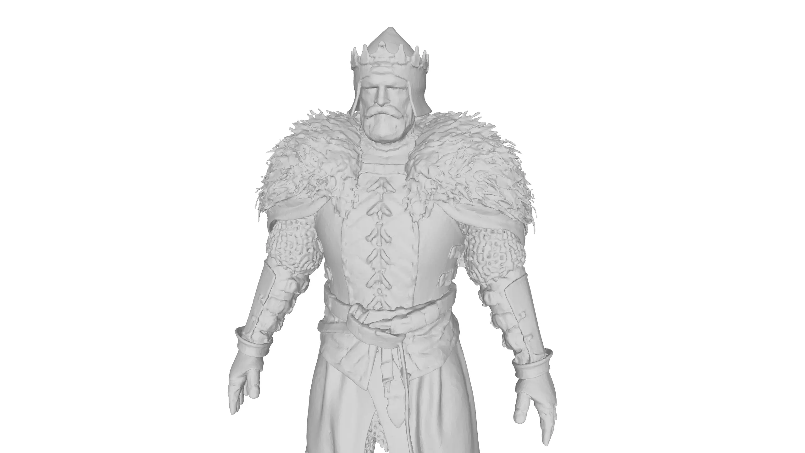 Medieval King Character Realistic 3D Model 3D model_15