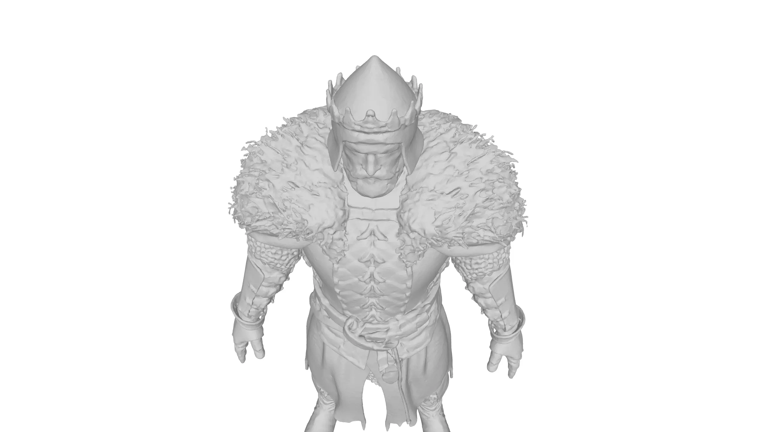 Medieval King Character Realistic 3D Model 3D model_22