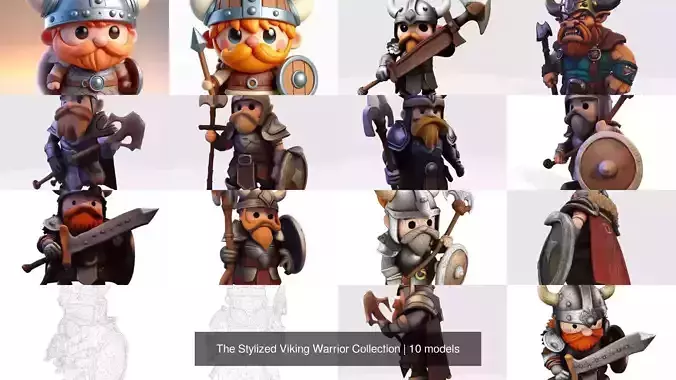 The Stylized Viking Warrior Collection