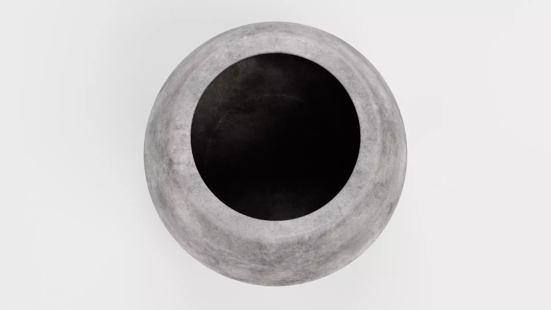 -Concrete Flower Pot V1- 3D model_5