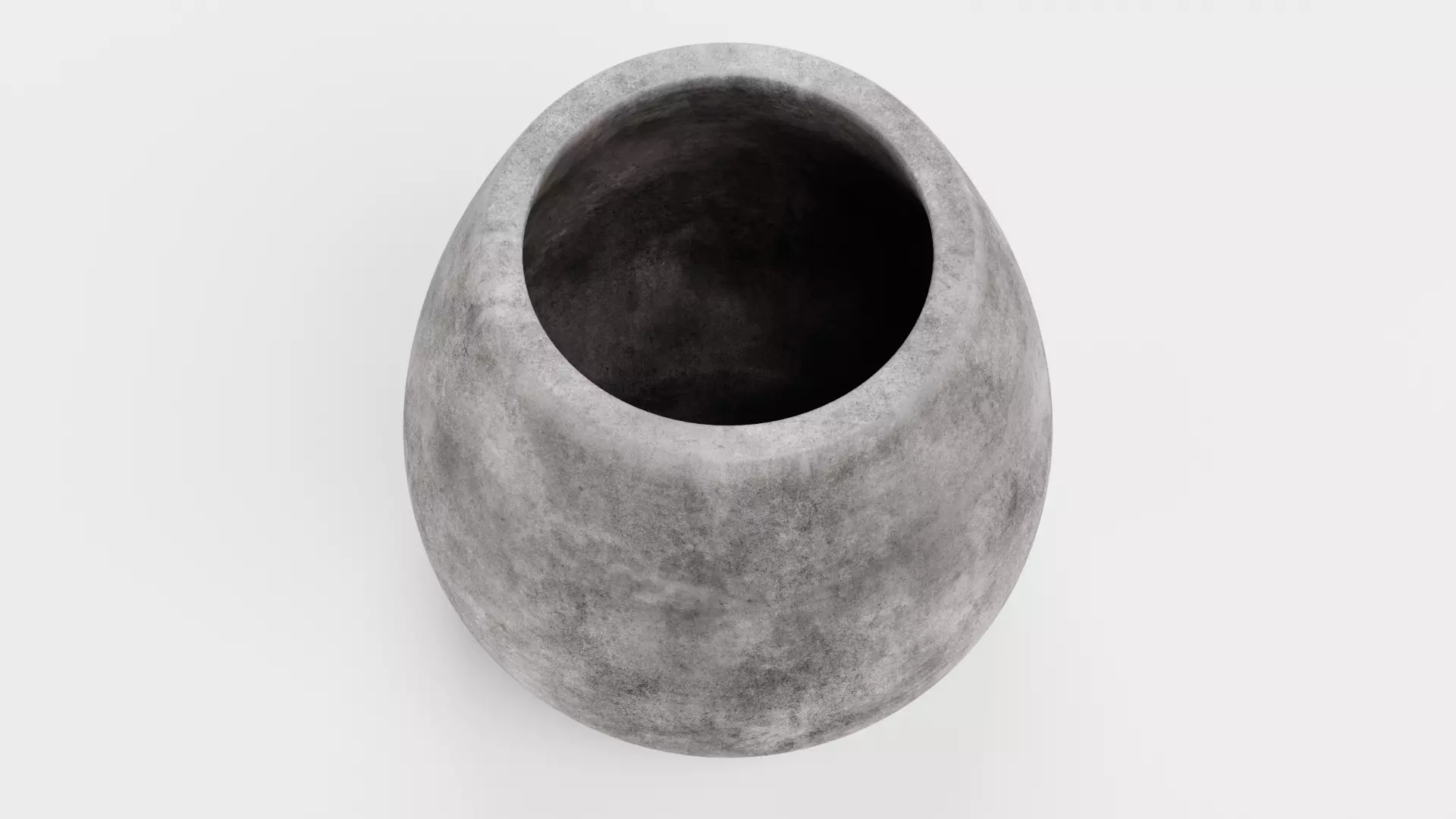 -Concrete Flower Pot V1- 3D model_4