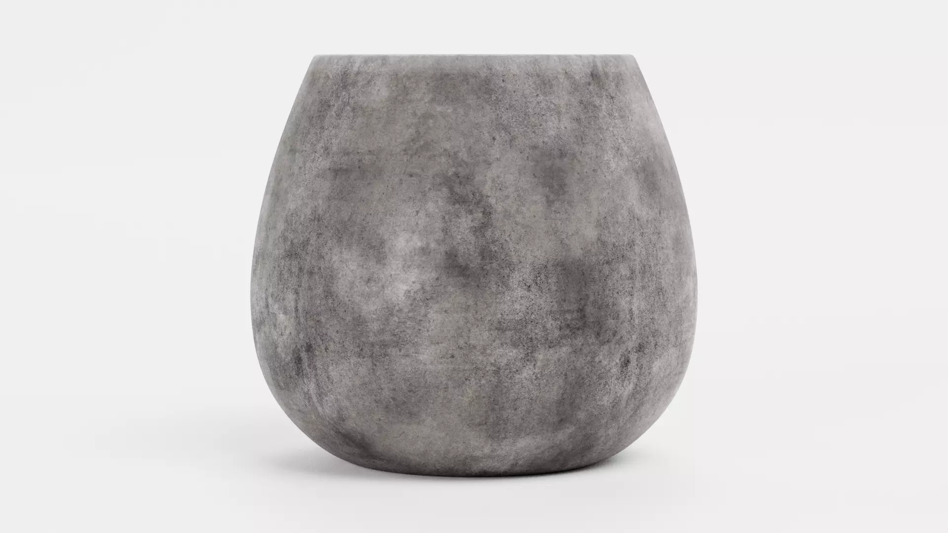 -Concrete Flower Pot V1- 3D model_1