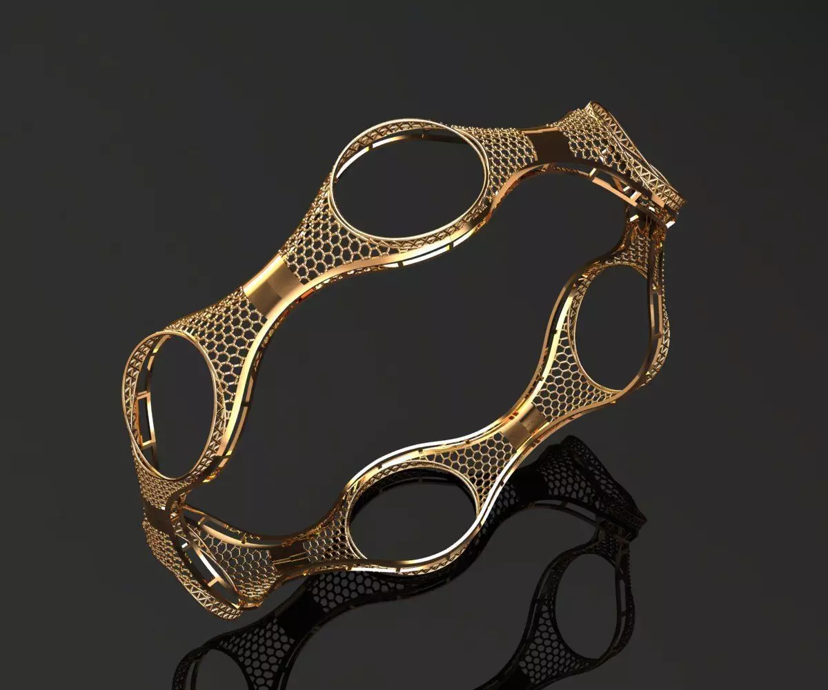 1118 LoopLoom Elegance Bangle 9gm 3D print model