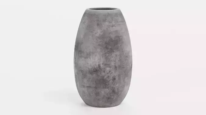 -Concrete Flower Pot-