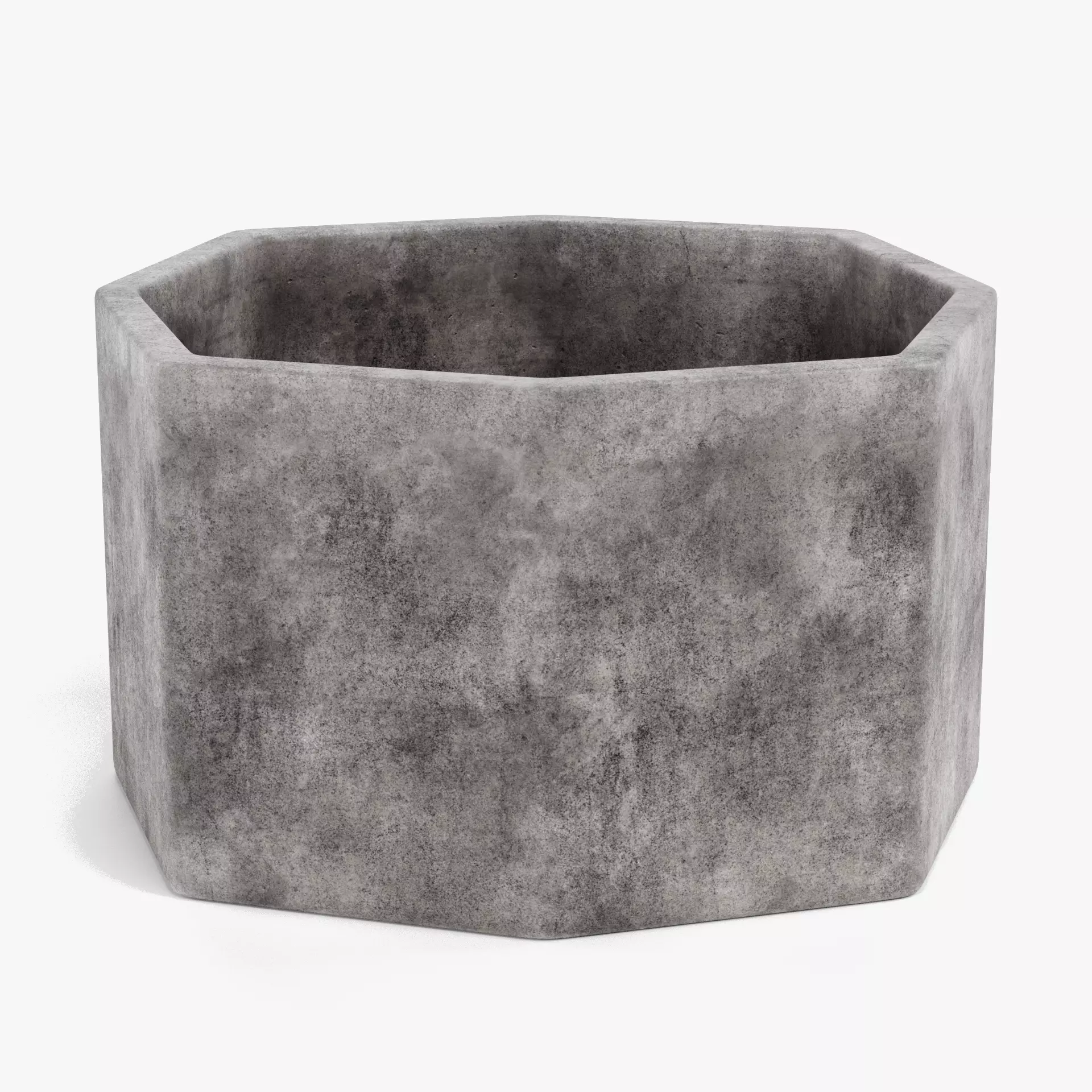 -Concrete Flower Pot V5- 3D model_11