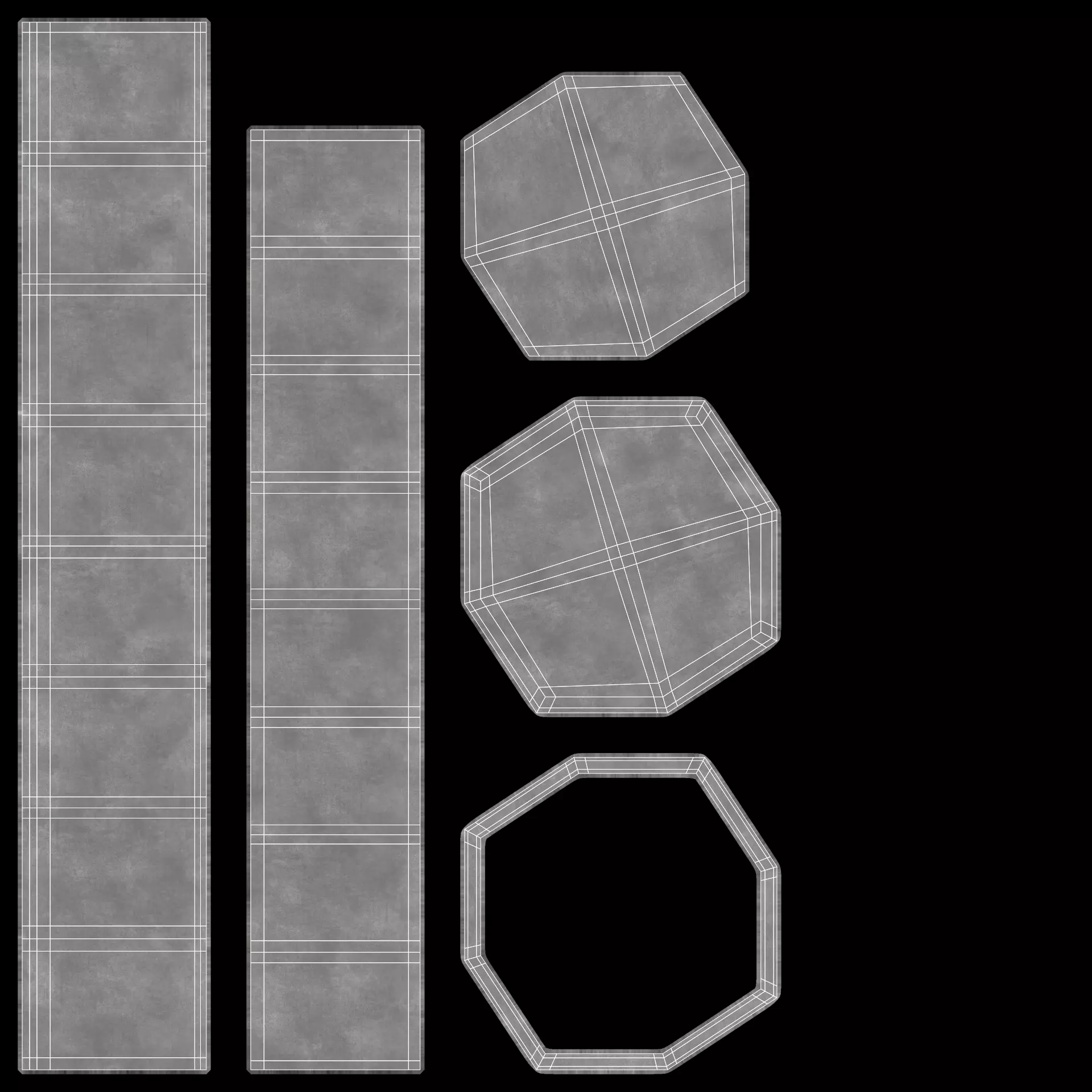 -Concrete Flower Pot V5- 3D model_6