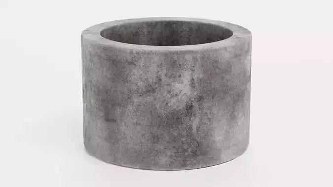 -Concrete Flower Pot V6-