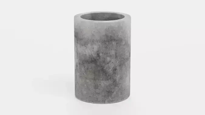-Concrete Flower Pot V7-