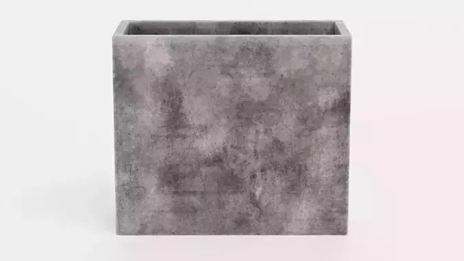 -Concrete Flower Pot V11-