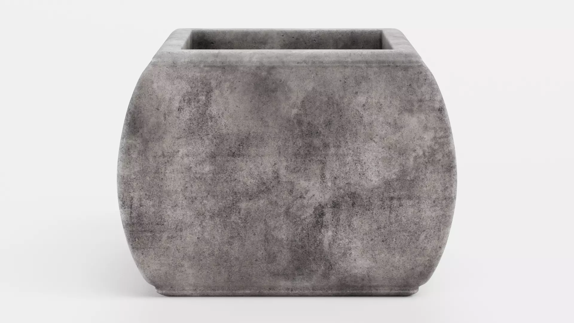 -Concrete Flower Pot V12- 3D model_0