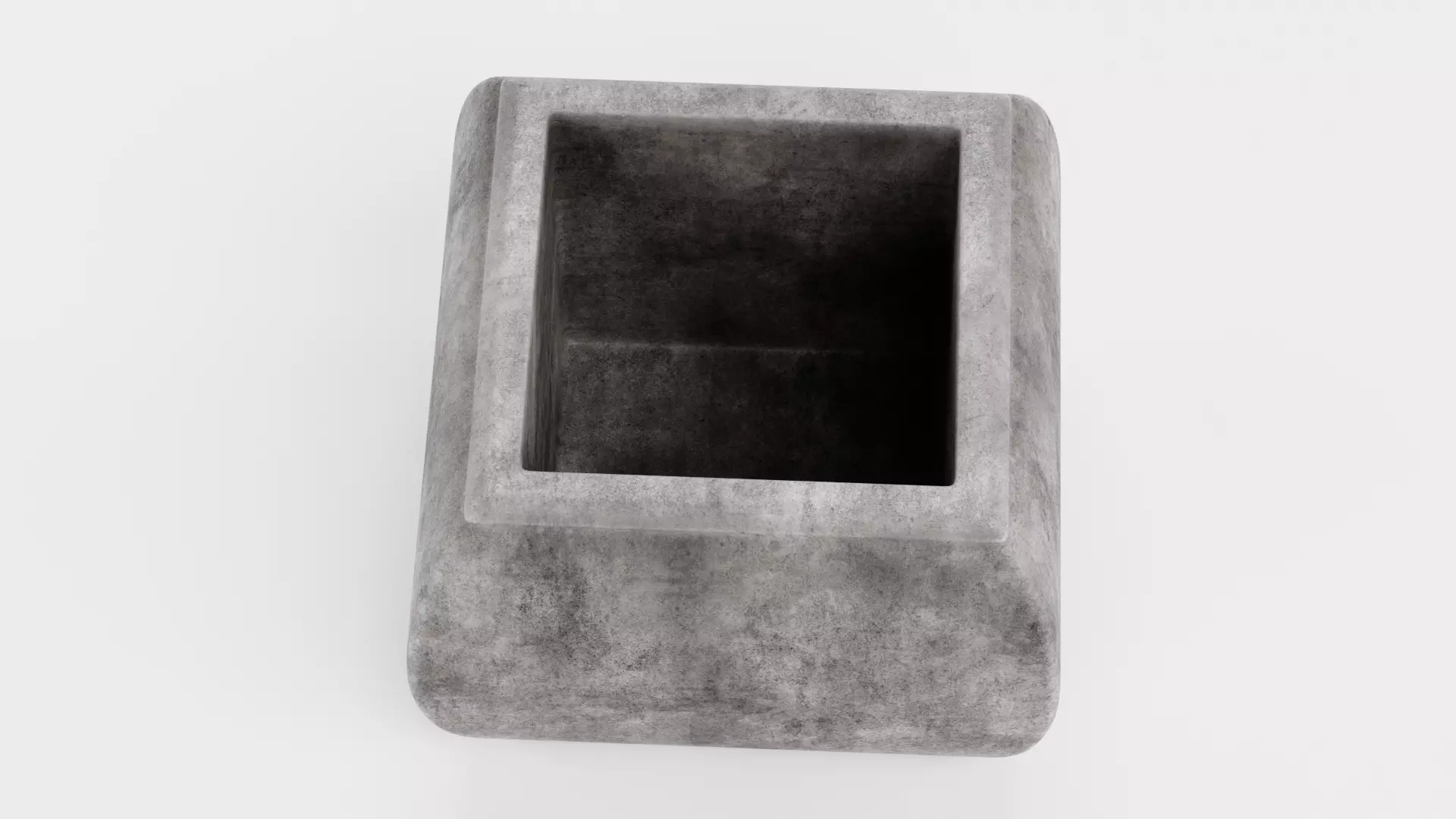 -Concrete Flower Pot V12- 3D model_4