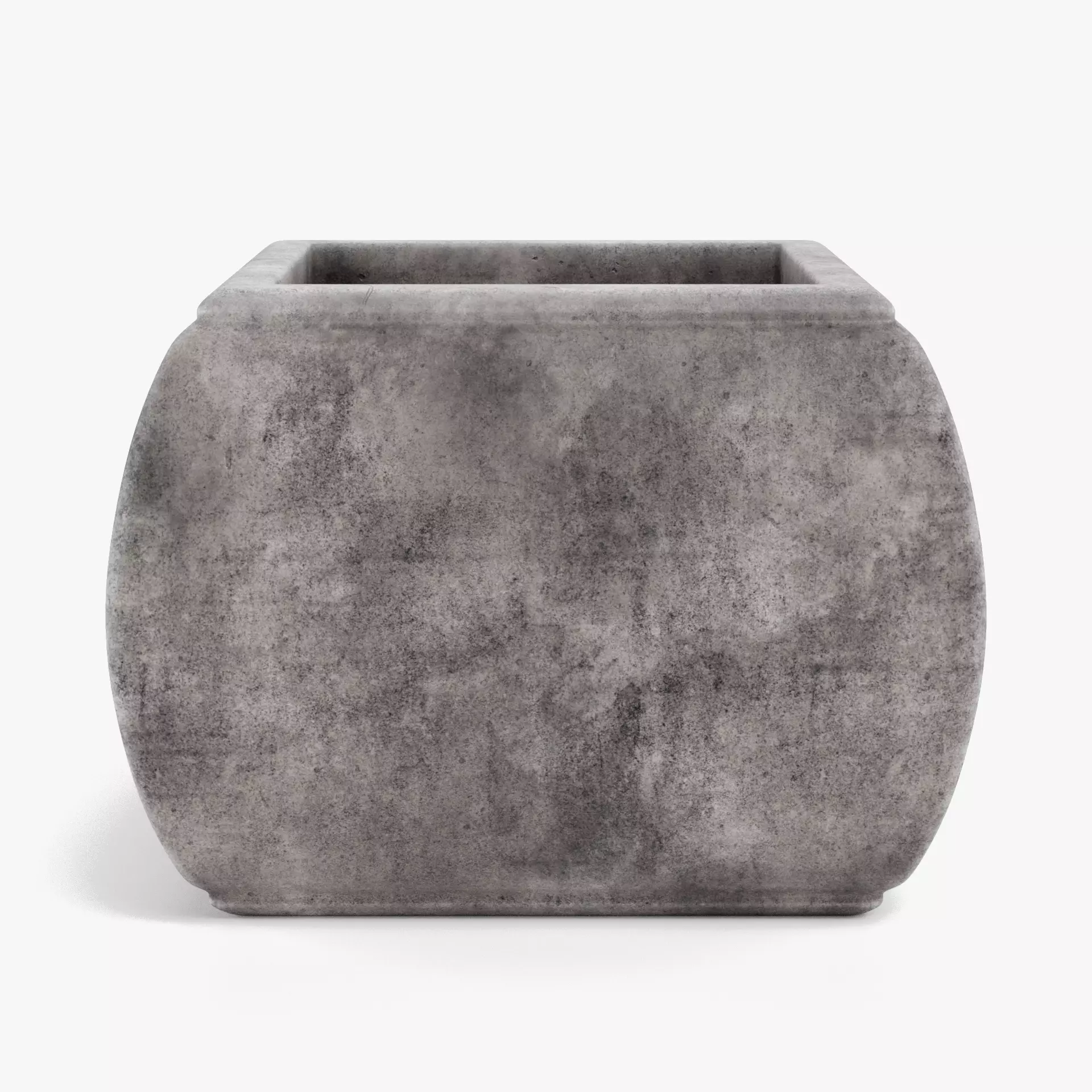 -Concrete Flower Pot V12- 3D model_11