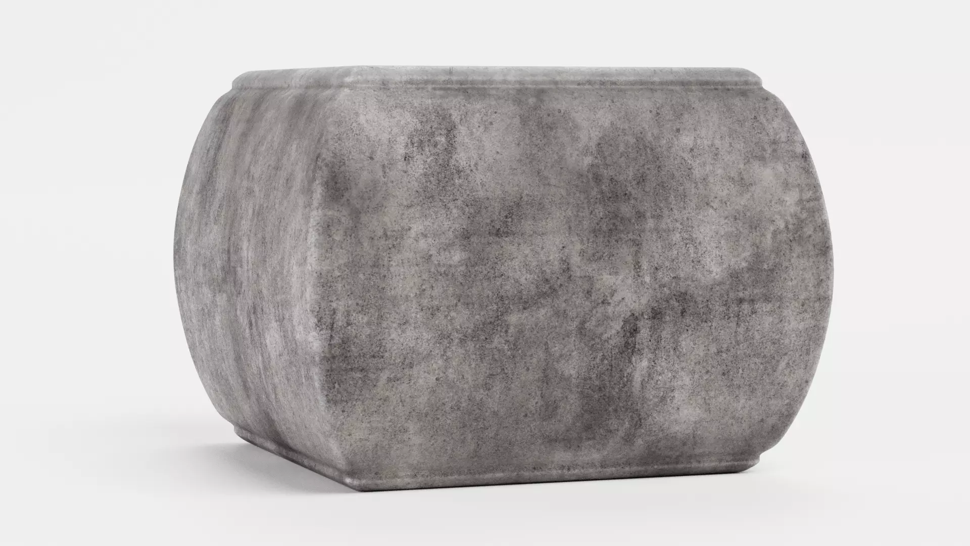 -Concrete Flower Pot V12- 3D model_1