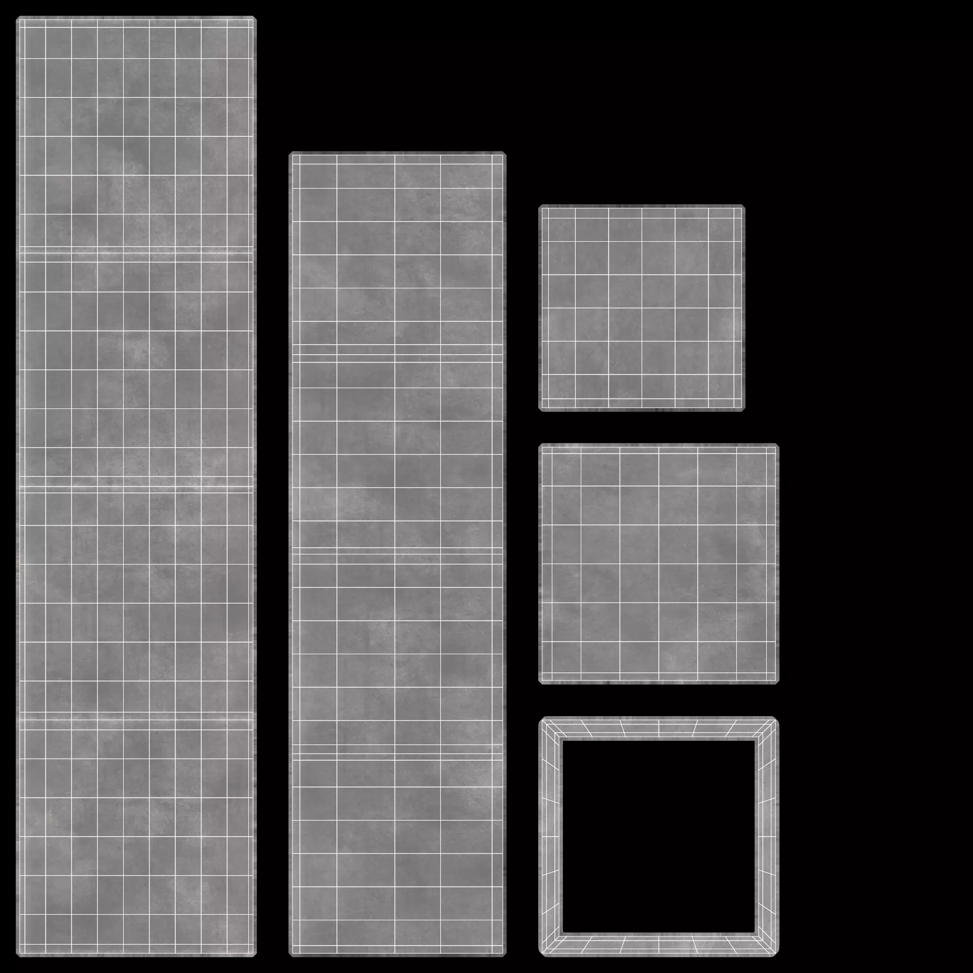 -Concrete Flower Pots- 3D model_28