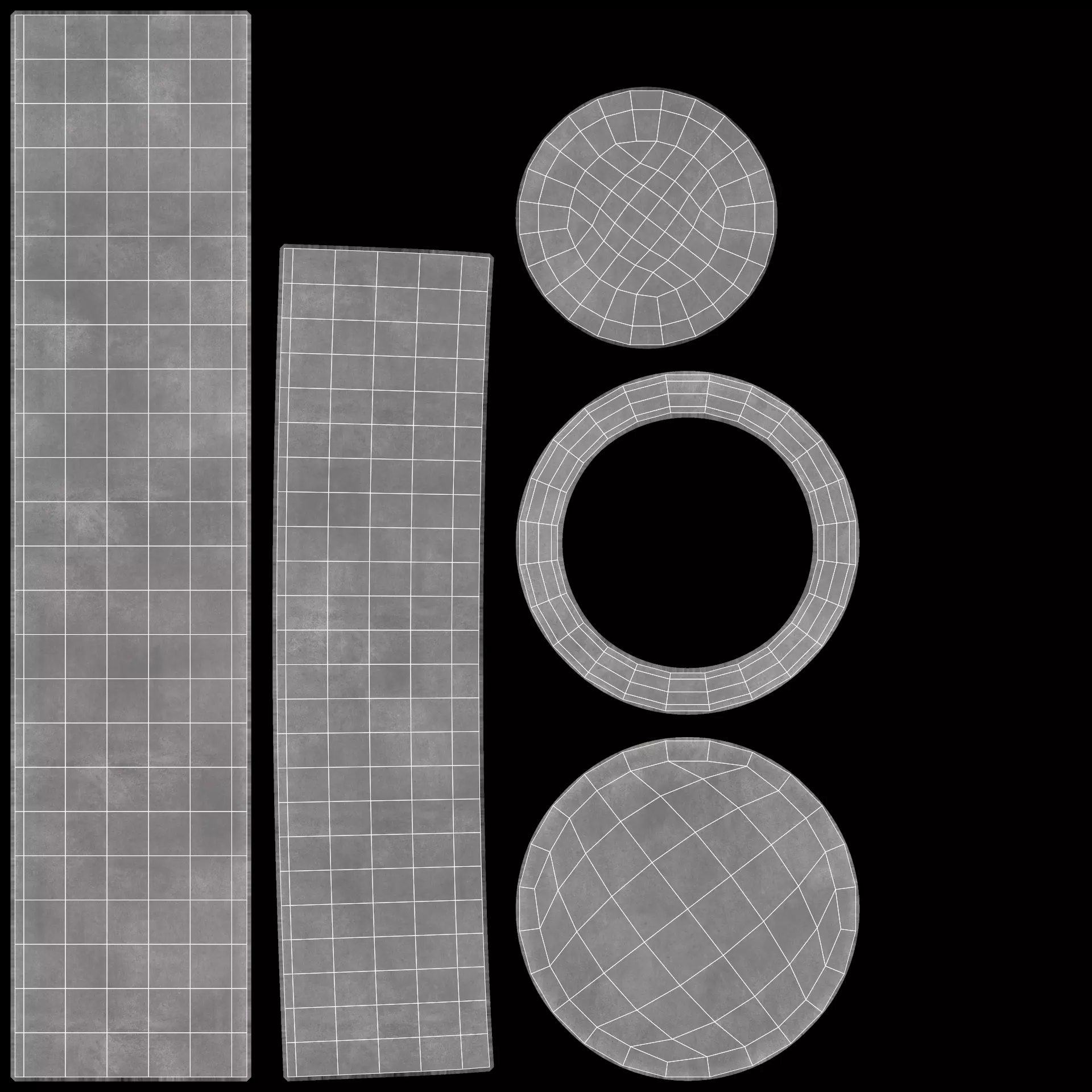 -Concrete Flower Pots- 3D model_25