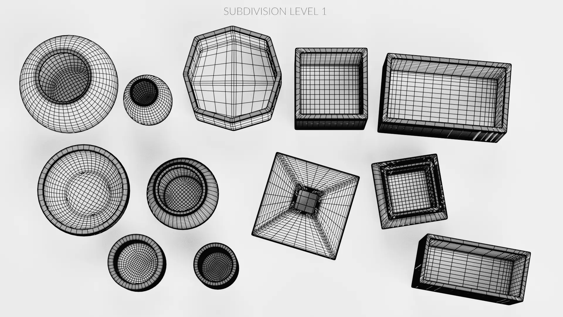 -Concrete Flower Pots- 3D model_32