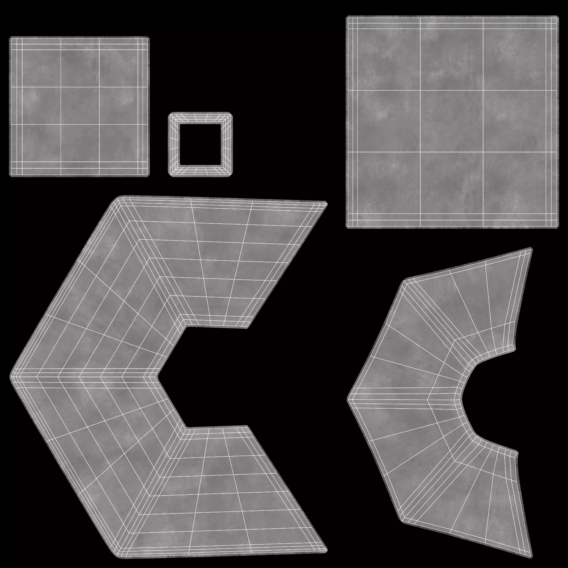 -Concrete Flower Pots- 3D model_27