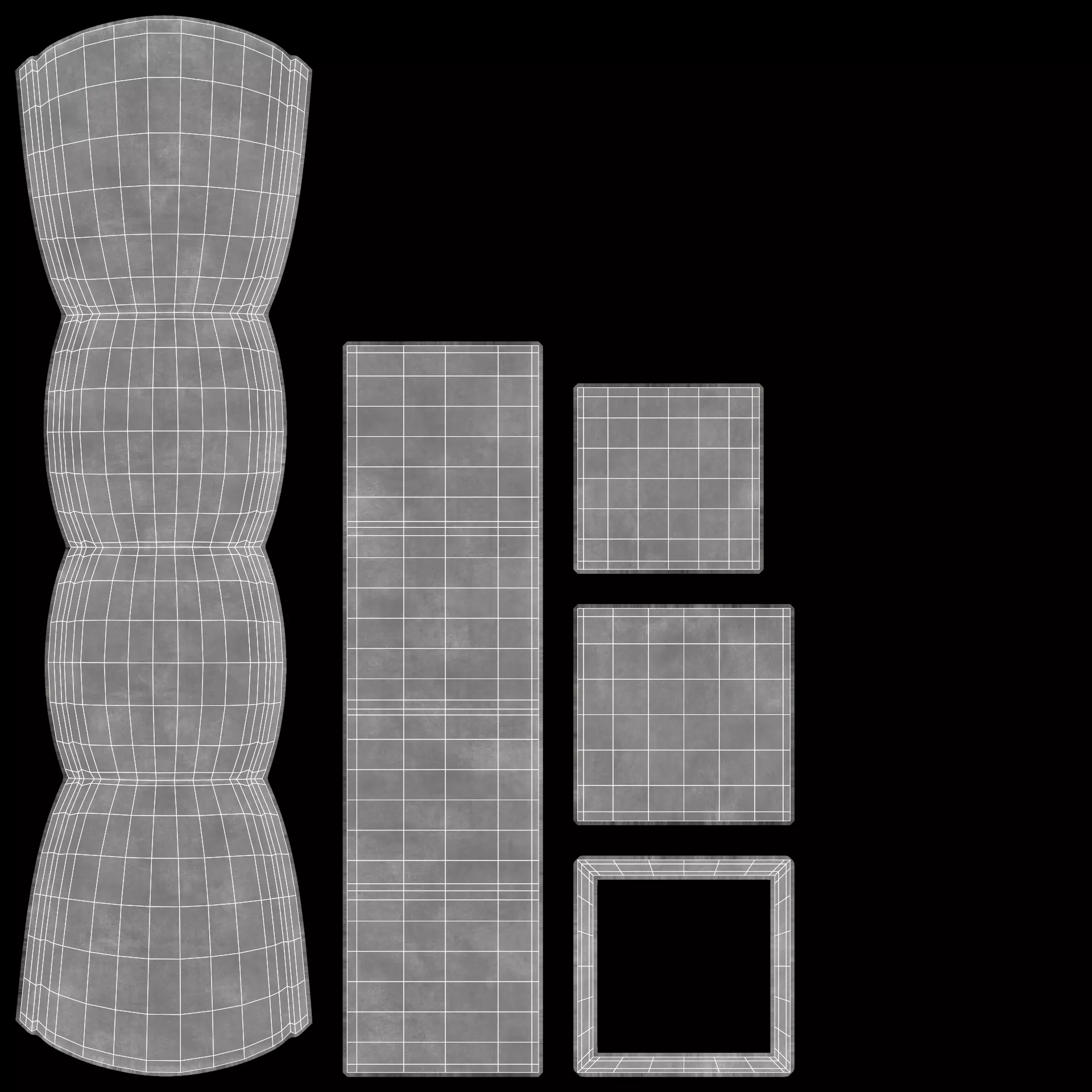 -Concrete Flower Pots- 3D model_20