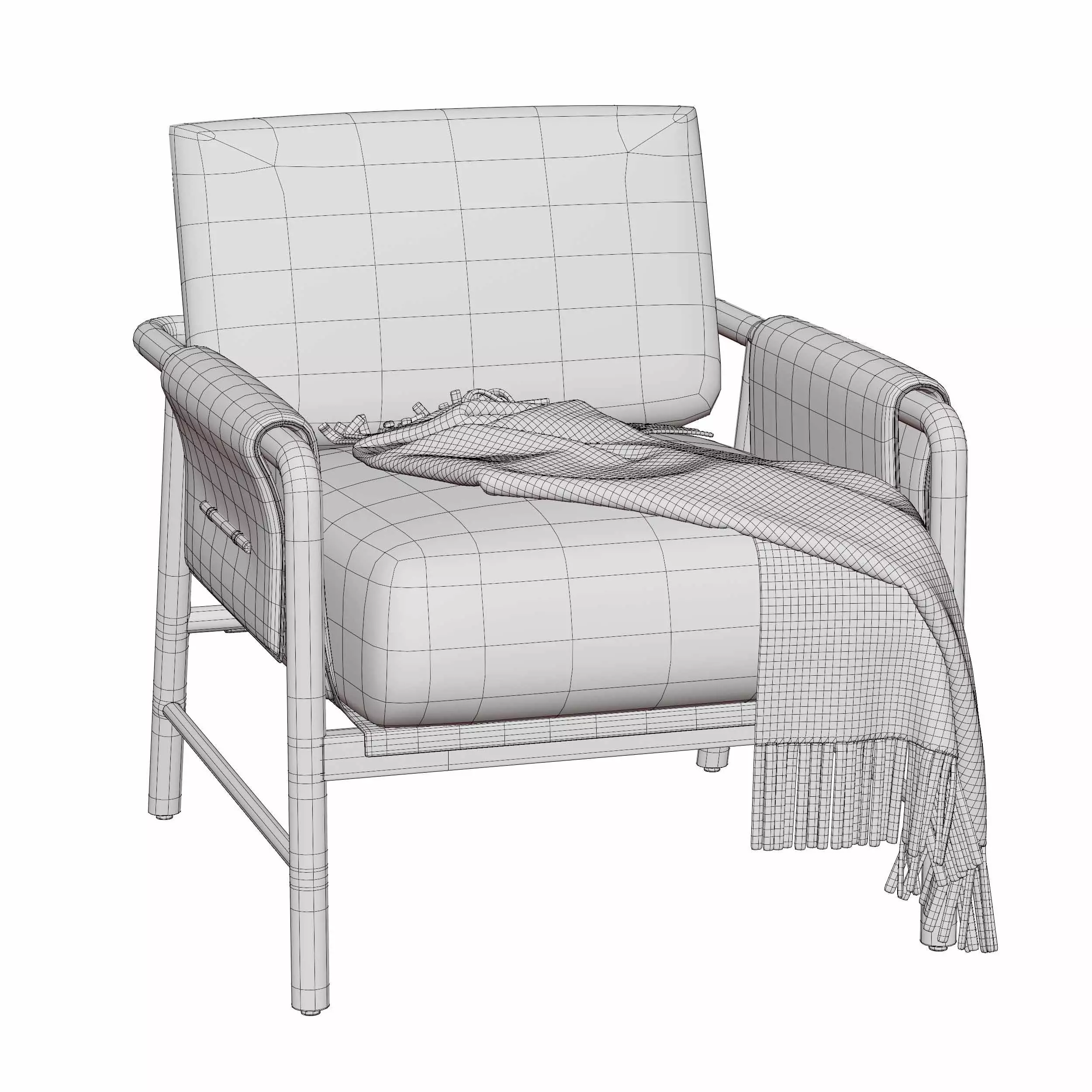 Demarco Lounge Chair 3D model_4