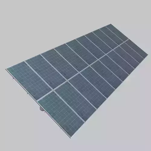 Ground Solar Panel Low Poly