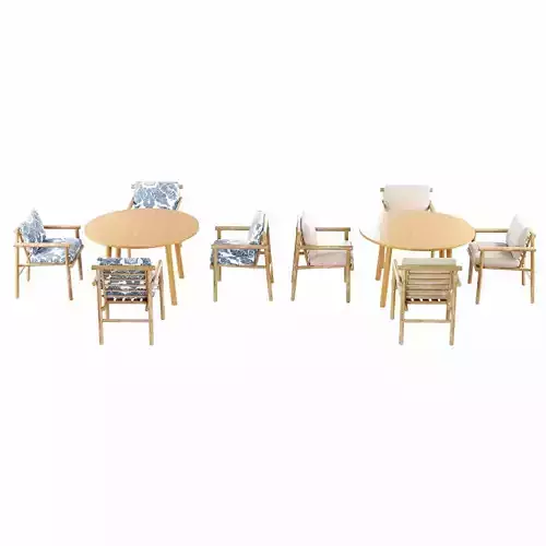 Dining set with table and chair