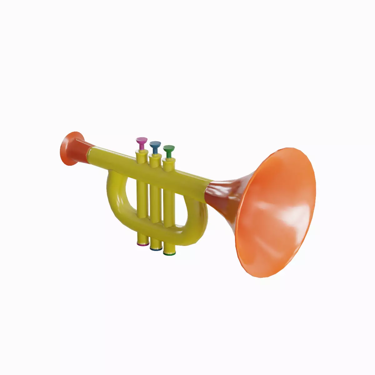 Trumpet Toy Pack 3D Model Collection_10