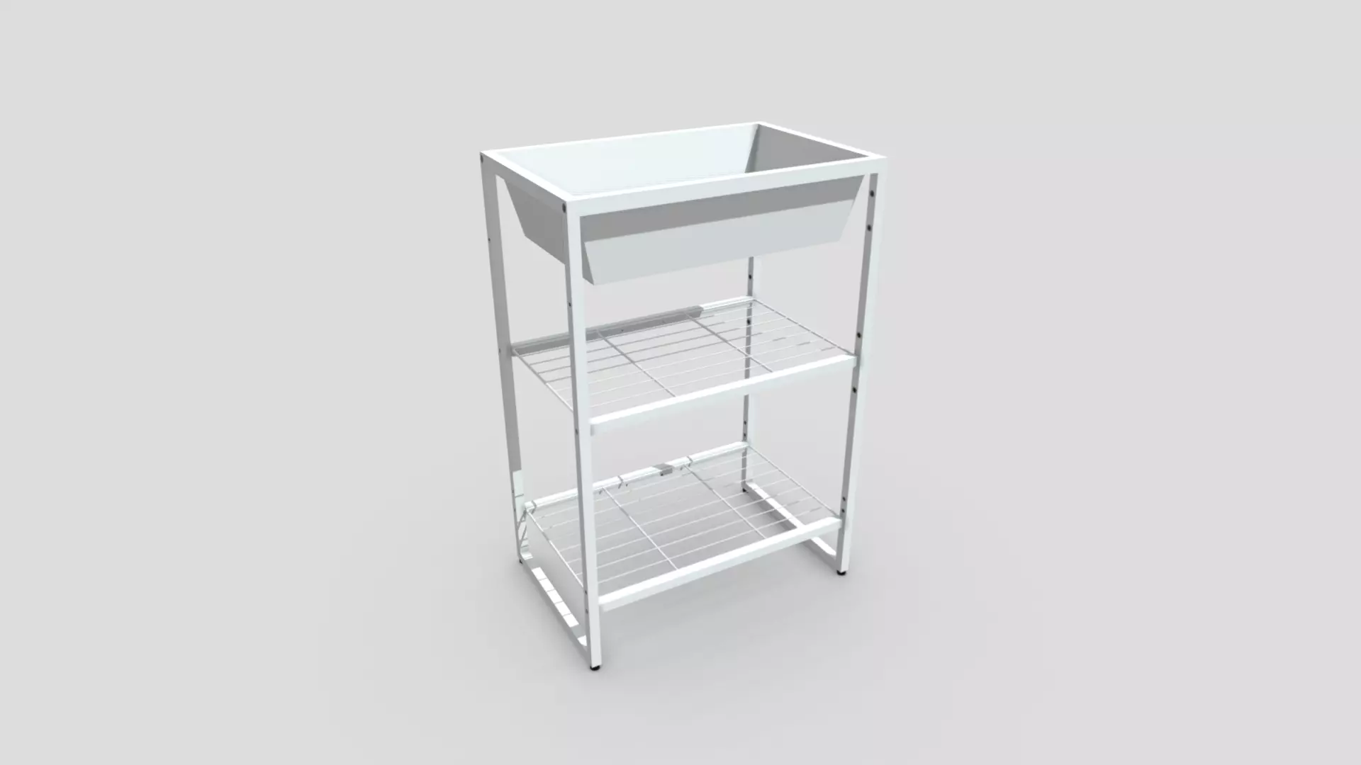 Shelving Unit Free low-poly 3D model