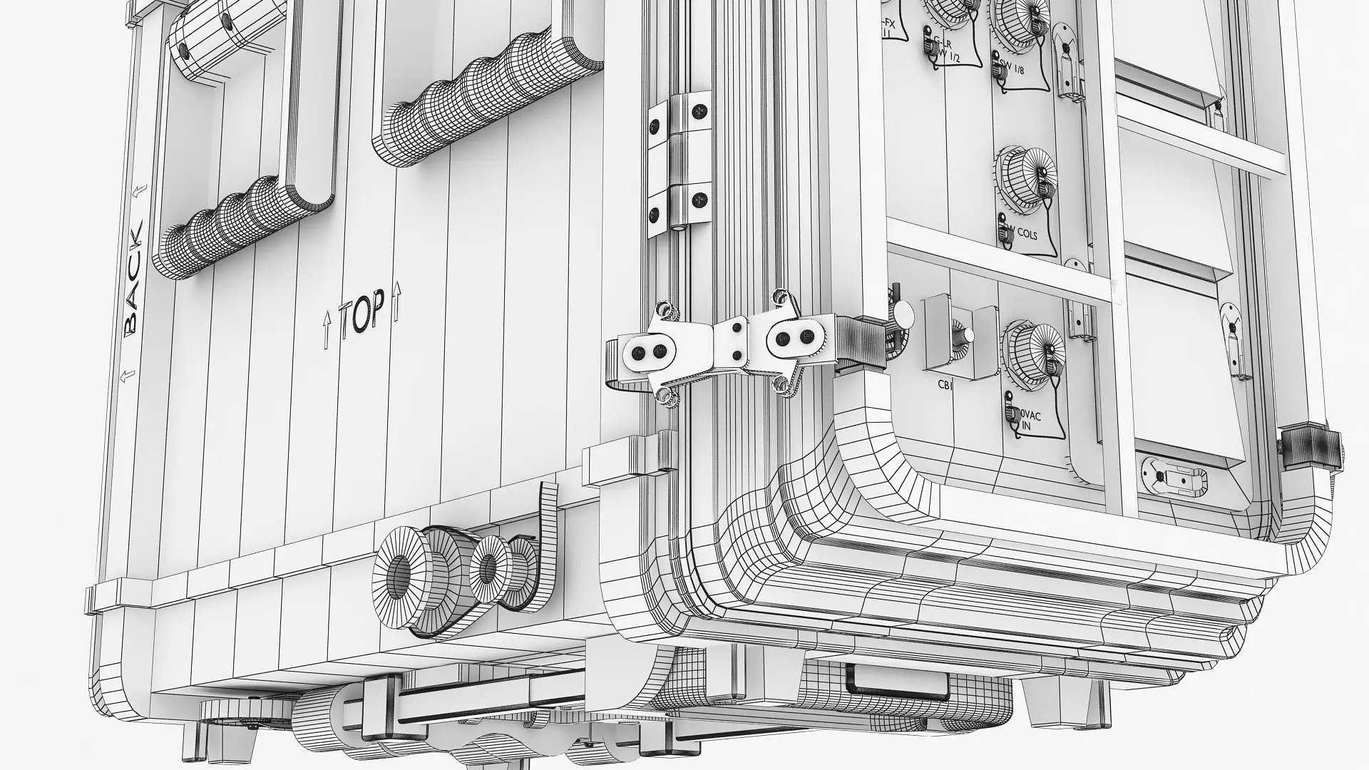 Small Form Factor Command Control SFF C2 Node Low-poly 3D model_16
