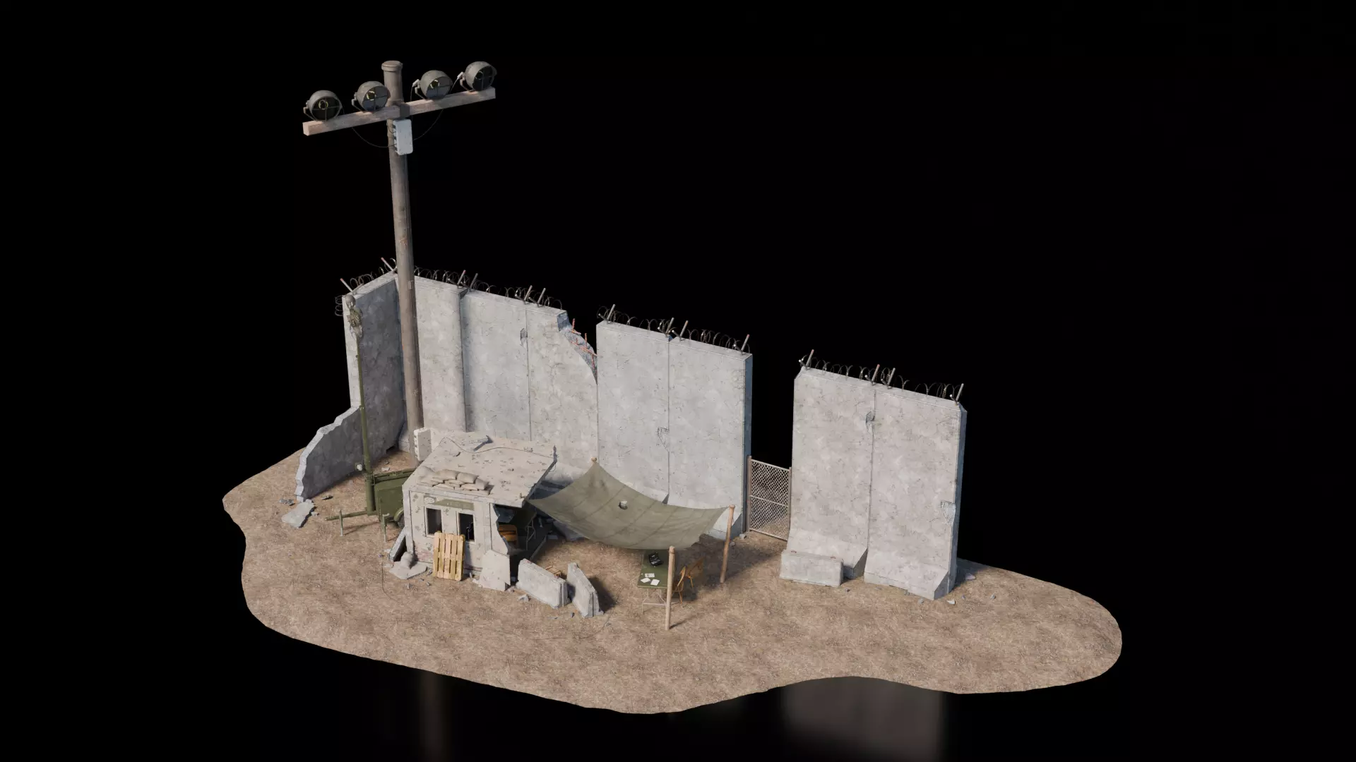 Warzone - Rebuilt Outpost 3D model_0