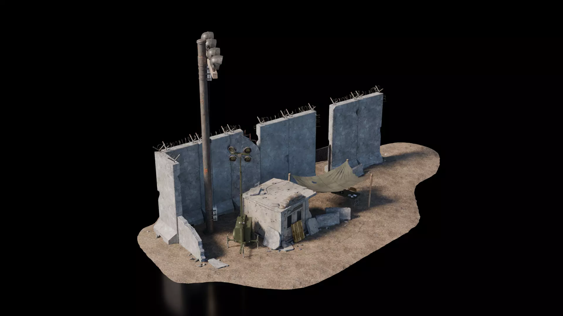 Warzone - Rebuilt Outpost 3D model_1