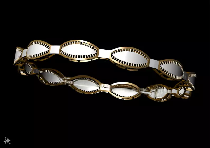 1125 FrameLoop Luxe Bangle 6gm 3D print model_2