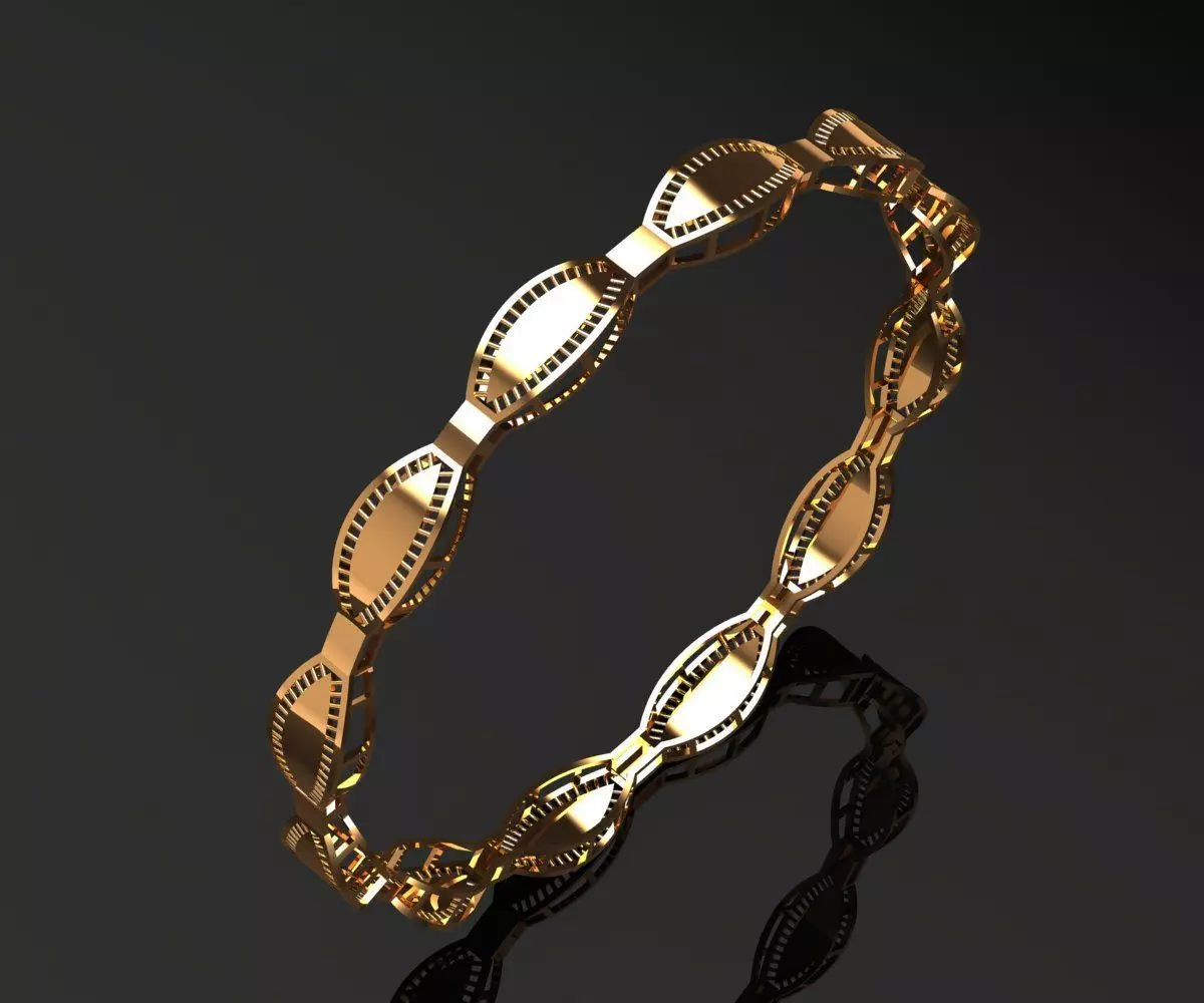 1125 FrameLoop Luxe Bangle 6gm 3D print model_1